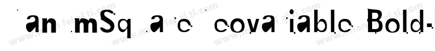 NanumSquareNeovariable Bold字体转换
